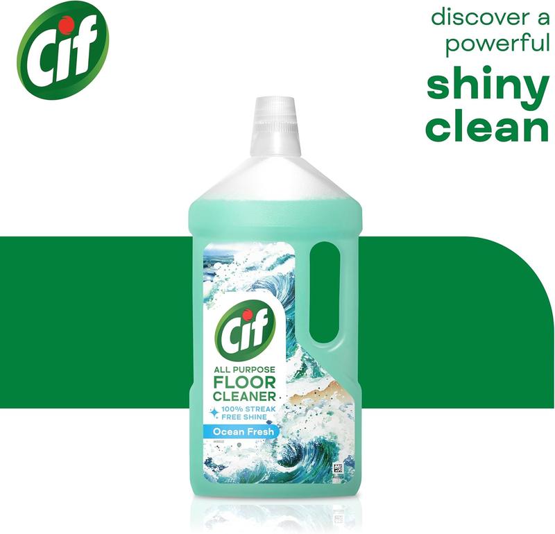 Introducing the Ocean Floor Cleaner against stubborn dirt for cleaning linoleum, vinyl and ceramic tiles 950 ml 1