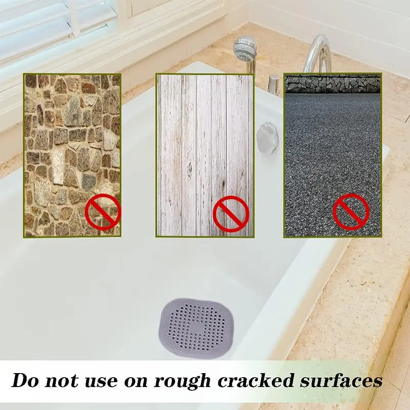 2 Pcs Silicone Drain Protector with Sucker, Sink Strainer Protector, Shower Drain Covers Hair Catcher, Strainer Plug Trap Filter for Bathroom, Bathtub, Kitchen 4