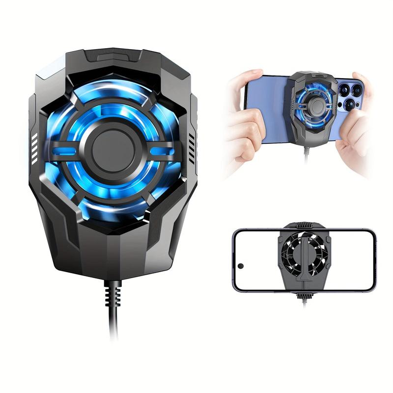 1pc F18 Strong Wind Cooling Fans - Gaming Cell Phone Radiator with Surperwind, USB Plug-in, Silent Operation for Enhanced Gaming Experience, Portable Peripheral Air-cooled Mobile Phone Cooler 0
