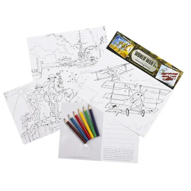 World War I and World War II Colouring Sets