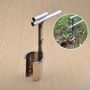 Handheld Garden Transplanting Tool, Durable Zinc Garden Transplanting Tool, Manual Planting Tool for Fruit, Flower and Vegetable Seedlings