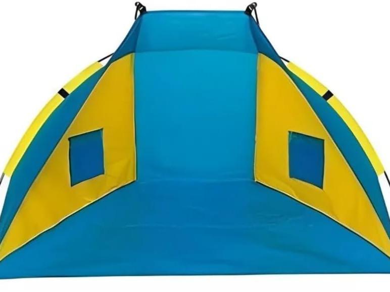New Beach Shelter Tent Outdoor Pop Up Sun Shade for 2-3 Person – Waterproof Camping Tent with Ground Sheet & Carry Bag – Portable UV Canopy for Garden, Park, Picnic, or Beach 3