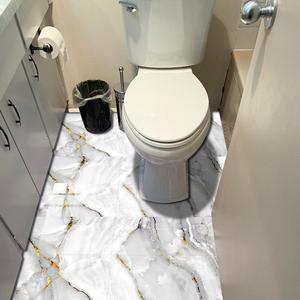 Marble Pattern Tile Sticker, 10pcs Removable Waterproof Self Adhesive Tile Sticker, Decorative Tile Sticker for Kitchen, Laundry, Bathroom, Kitchen Bathroom Decoration