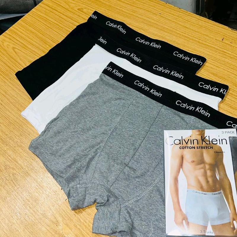 Calvin Klein Mans Grey black white boxer trunks classic fit Low Rise underwear Menswear boxers Set Plain Fashion Socks 4