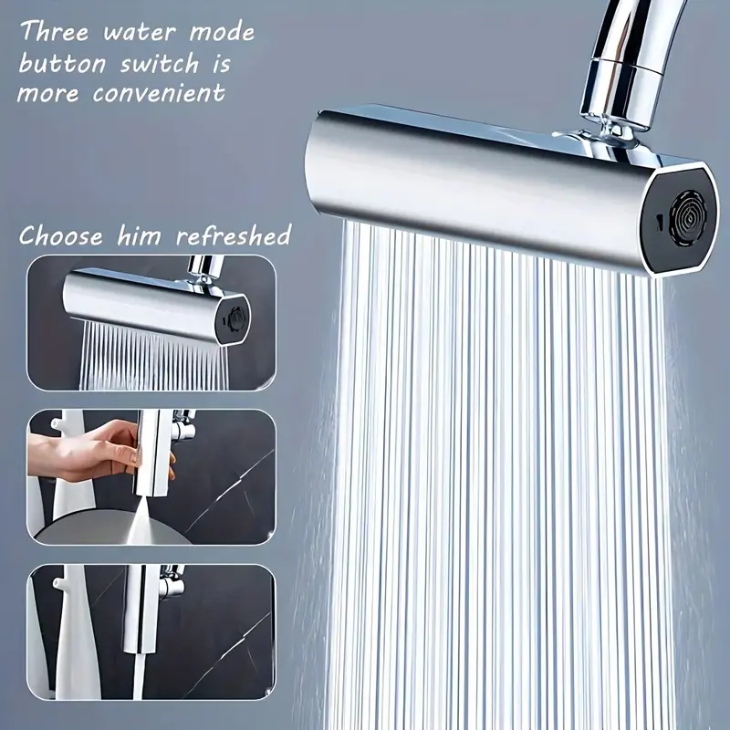 Four Speed Swivel Dishwasher Spout Faucet Small Flying Rain Faucet Kitchen Wash Shower Mixer Waterfall Aerator Faucet 4