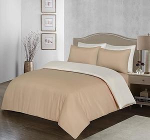 My Home Store-Reversible Duvet Cover Set | Soft Microfiber Bedding with Pillowcases | Wrinkle-Resistant & Hypoallergenic