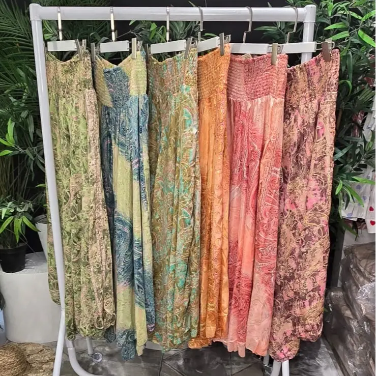 SUMMER FLARE LEG TROUSERS available in 5 colors UK Size 6-18