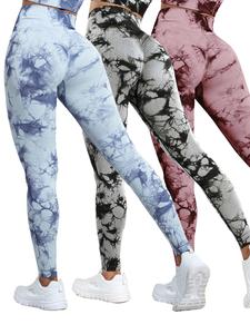 Women's Tie Dye Tummy Control Sports Leggings, High Waist Gyatt Forbidden Leggings, Yoga Pants for Gym Workout Running Fitness, Summer Outfits 2024, Tummy Control