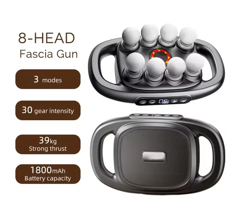16-Head Fascia Gun High-Frequency Vibration Body Massage Gun for Back, Waist, Neck, Shoulder and Muscle Comfort massager  with  heat 3
