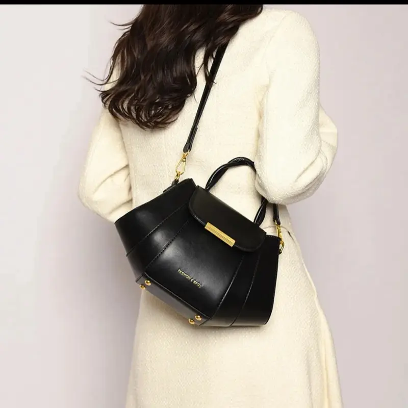 Lootilyo Retro Mini PU Leather Crossbody Shoulder Bag with Magnetic Closure and Adjustable Strap for Women