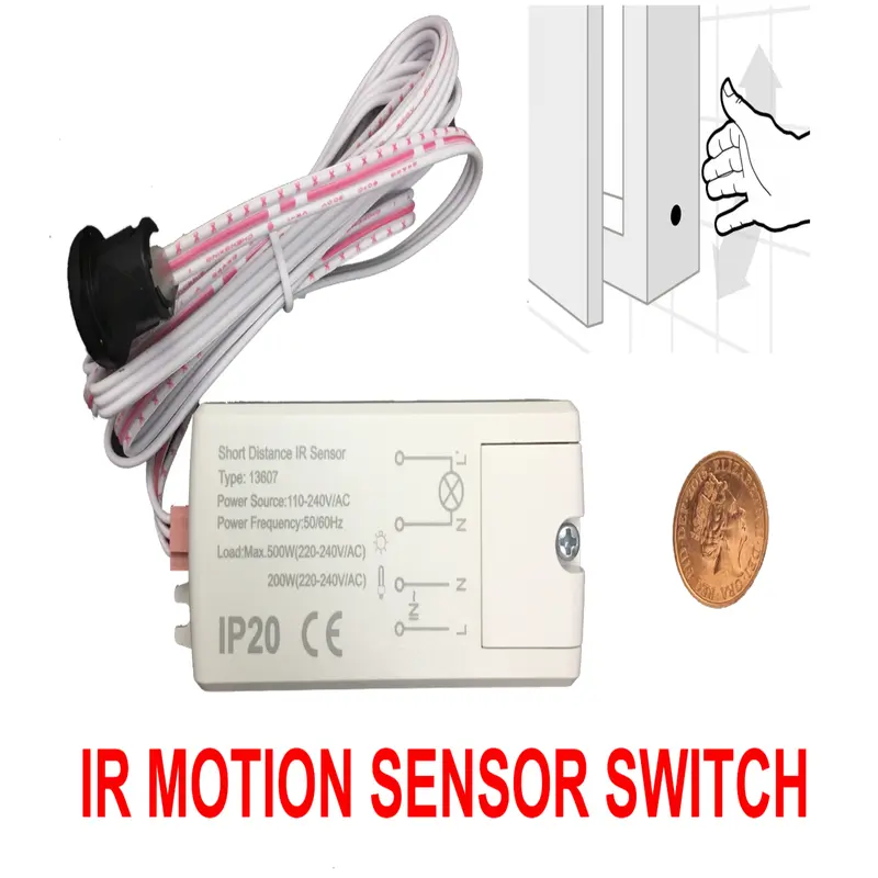 Electronic IR MOTION SENSOR SWITCH TOUCHLESS ON/OFF Kitchen Cabinet Light Doors 0