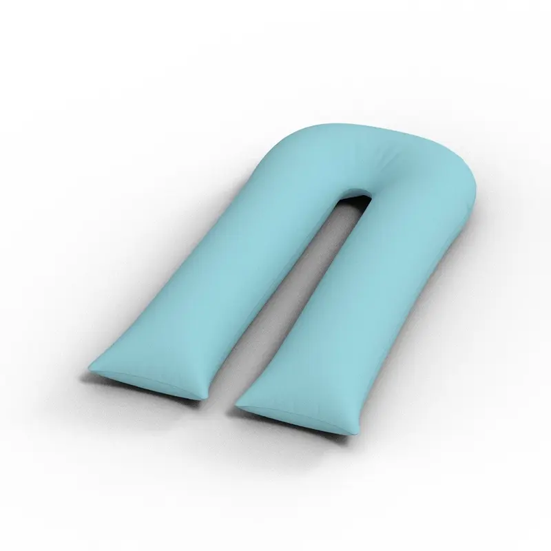 U-Shaped Full Body Pillowcase - 9FT/12FT Pregnancy Support Comfort - Soft Cover 1