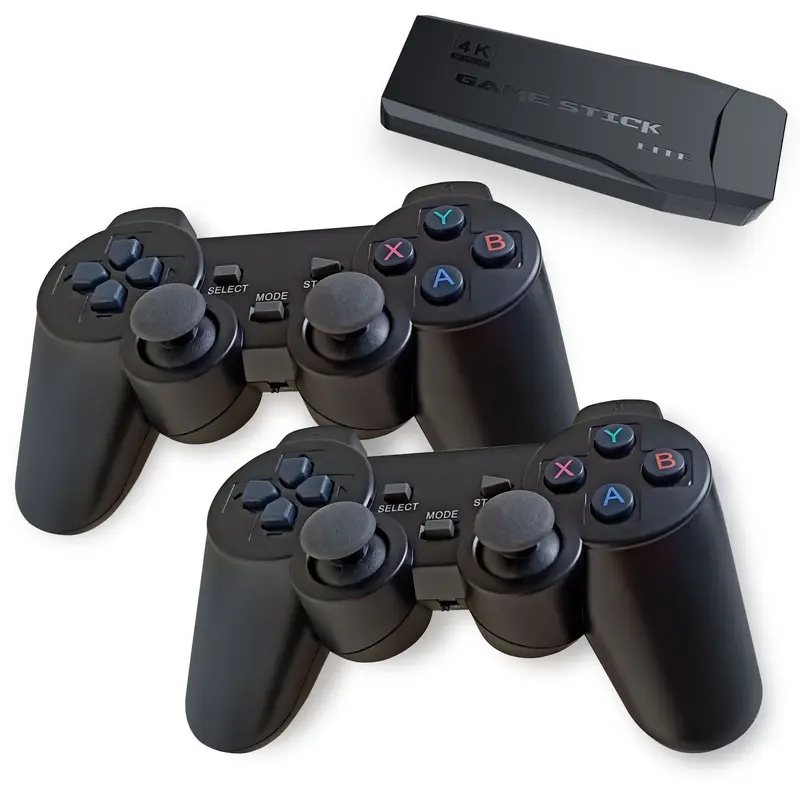 Sleek, ergonomic, and built to last. Whether you’re gaming for hours or exploring new worlds on the go| game console 2.4G high definition wireless handle game console PS1 retro arcade double home game console 4