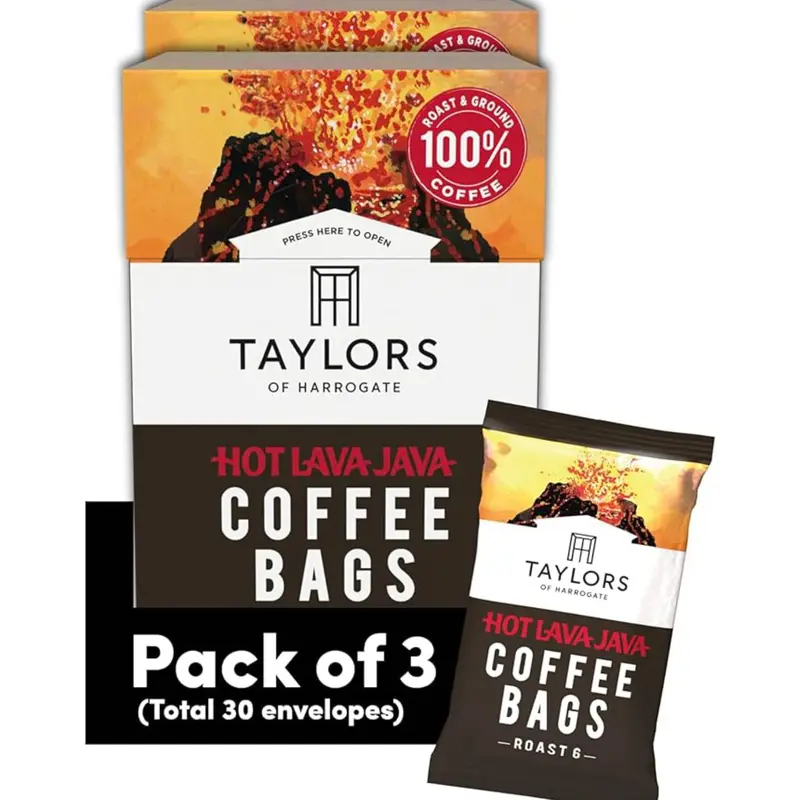 Hot Lava Java Coffee Bags, 3 Boxes of 10 (Total 30 Bags) 0