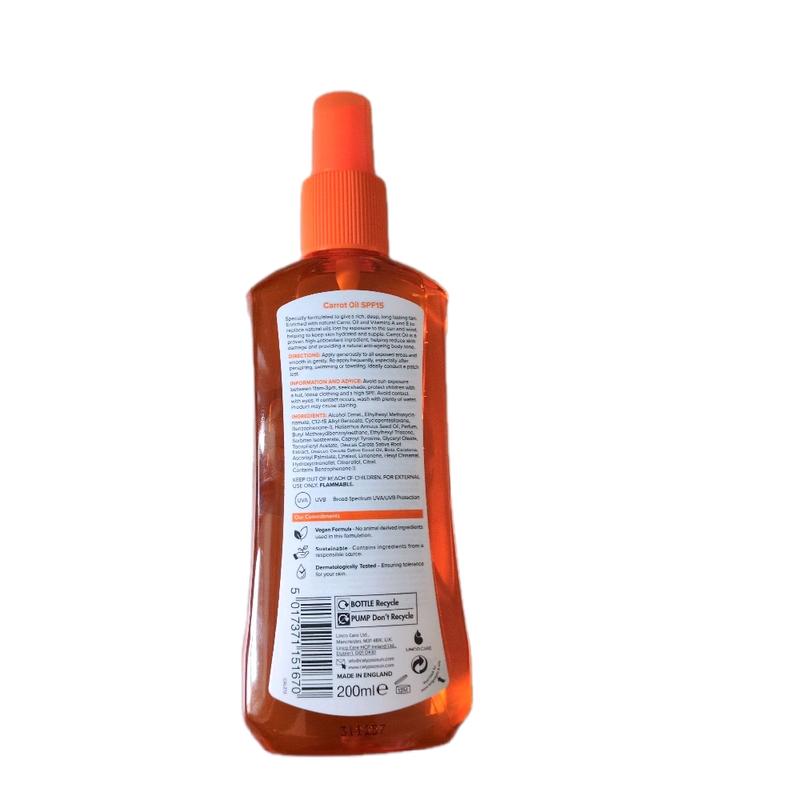 Calypso Carrot Oil Deep Tanning SPF 15 1
