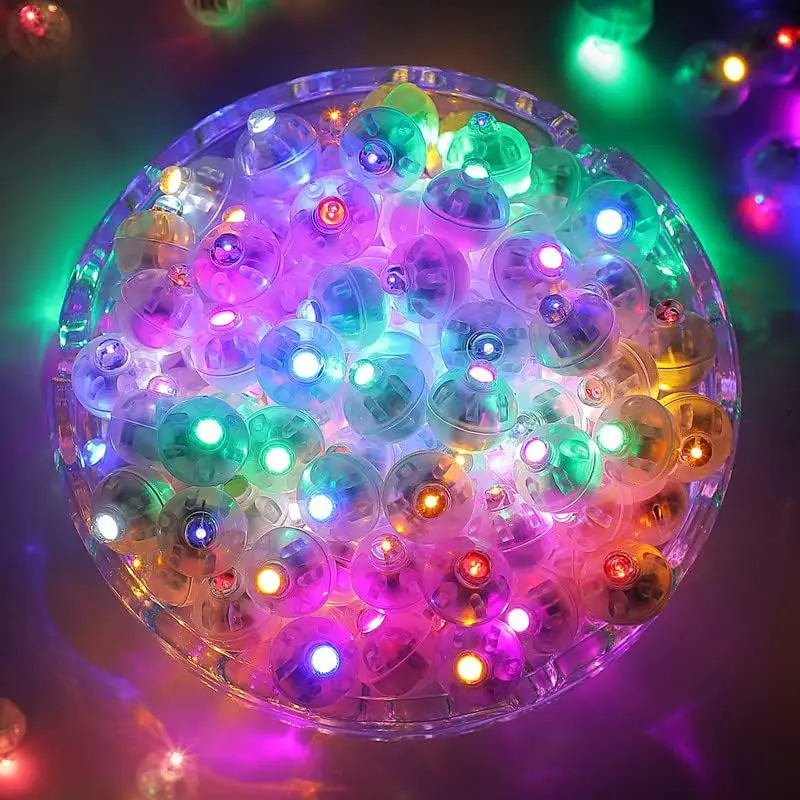 Mini Led Lights for Paper Lantern, Led Balloons Light up Balloons for Neon Party Lights Easter Eggs Christmas Halloween Birthday Party Wedding Decoration