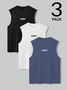 Men's Solid Color Round Neck Tank Top, Regular Fit Casual Quick Drying Breathable Sleeveless Top for Summer, Men's Clothes for Daily Wear, Tshirt