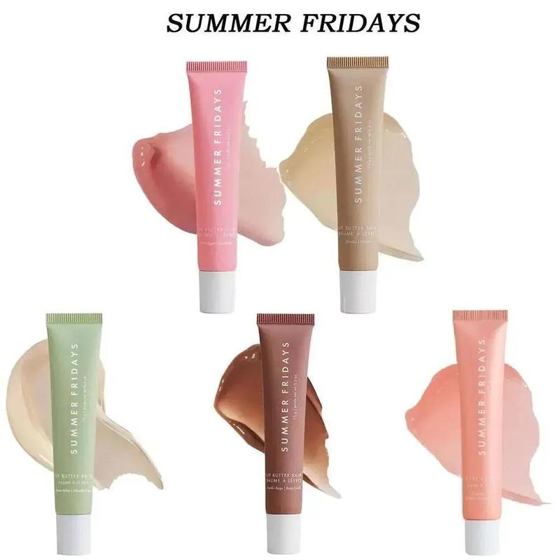 Fashion 8 Color Summer Fridays Lip Balm Moisturizing Smooth Soft Lips Cosmetics Sugar Vanilla Beige Sweet Mint Makeup Lip Care 2