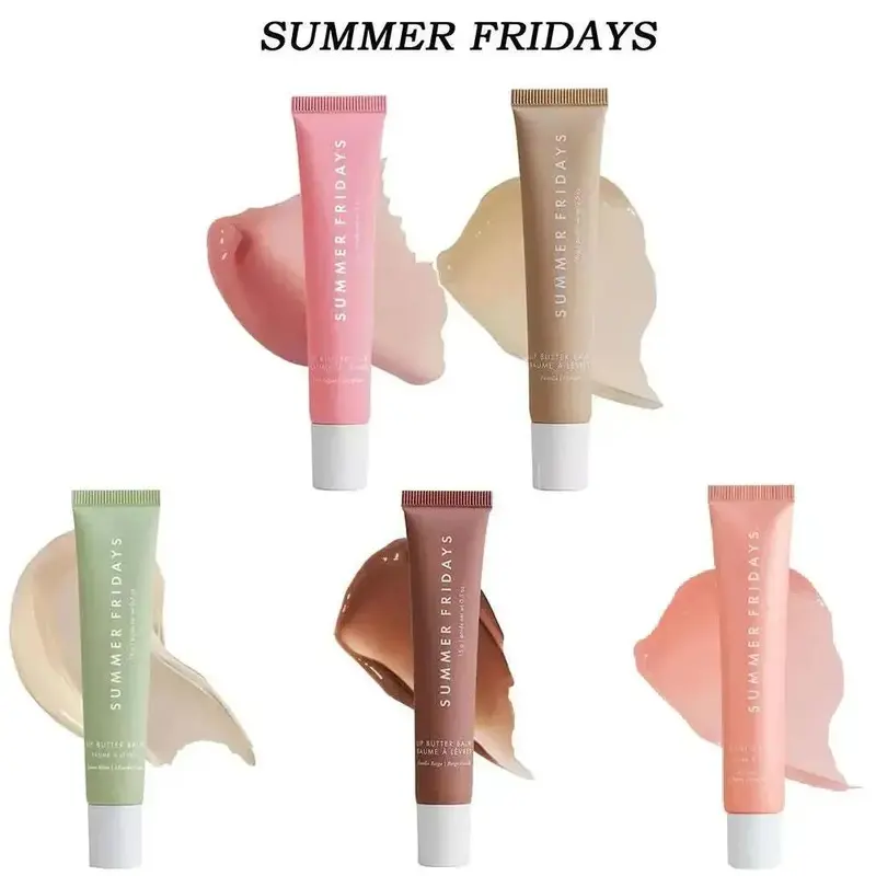 Fashion 8 Color Summer Fridays Lip Balm Moisturizing Smooth Soft Lips Cosmetics Sugar Vanilla Beige Sweet Mint Makeup Lip Care 2