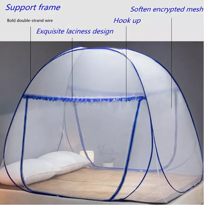 Portable Bed Mosquito Net Automatic Pop-Up Foldable Netting Tent Breathable Net 6