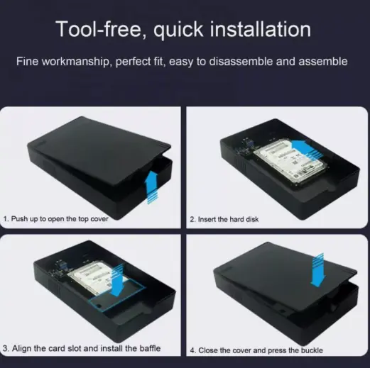 18TB USB3.0 2.5" 3.5" SATA HDD External Hard Drive Disk Enclosure Case UK 4