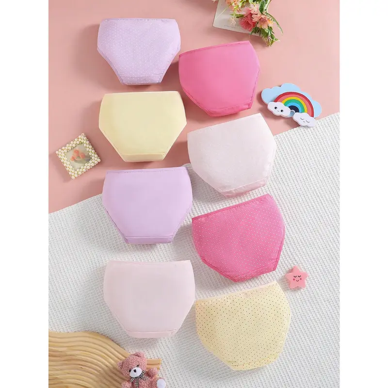 Young Girl 7 Pcs Cute Princess Print Comfortable Underwear Lingerie 1