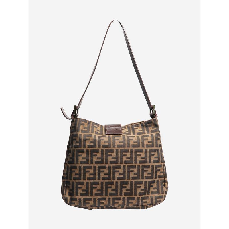Preowned Fendi Bag - Brown Zucca Canvas Mamma Baguette Shoulder Bag 2