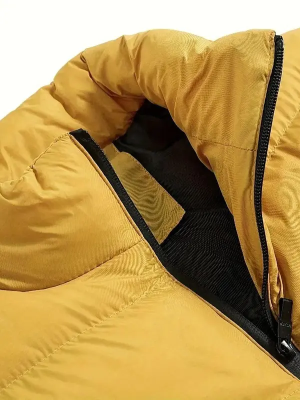 Warm Winter Vest, Men's Casual Zipper Pockets Stand Collar Zip Up Vest For Fall Winter 2