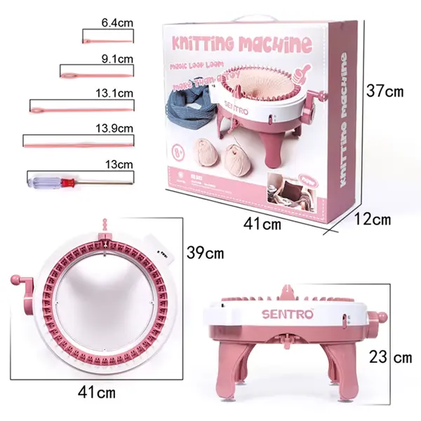 48-Needle Knitting Machine - Create Wool Scarves & Hats Effortlessly 3