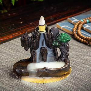 Bedroom Accessories, 1 Count Resin Incense Burner, Creative Cloud & Mountain Design Incense Burner, Decorative Candle Holder for Home Decor, Creative Gifts, Halloween