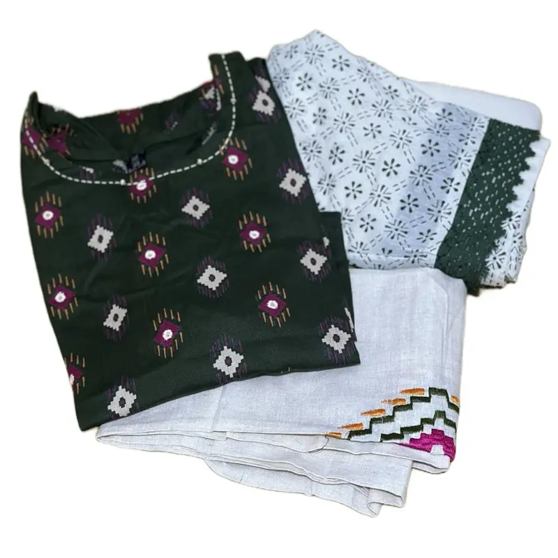 Cotton Kurti Pant Duppatta Womenswear