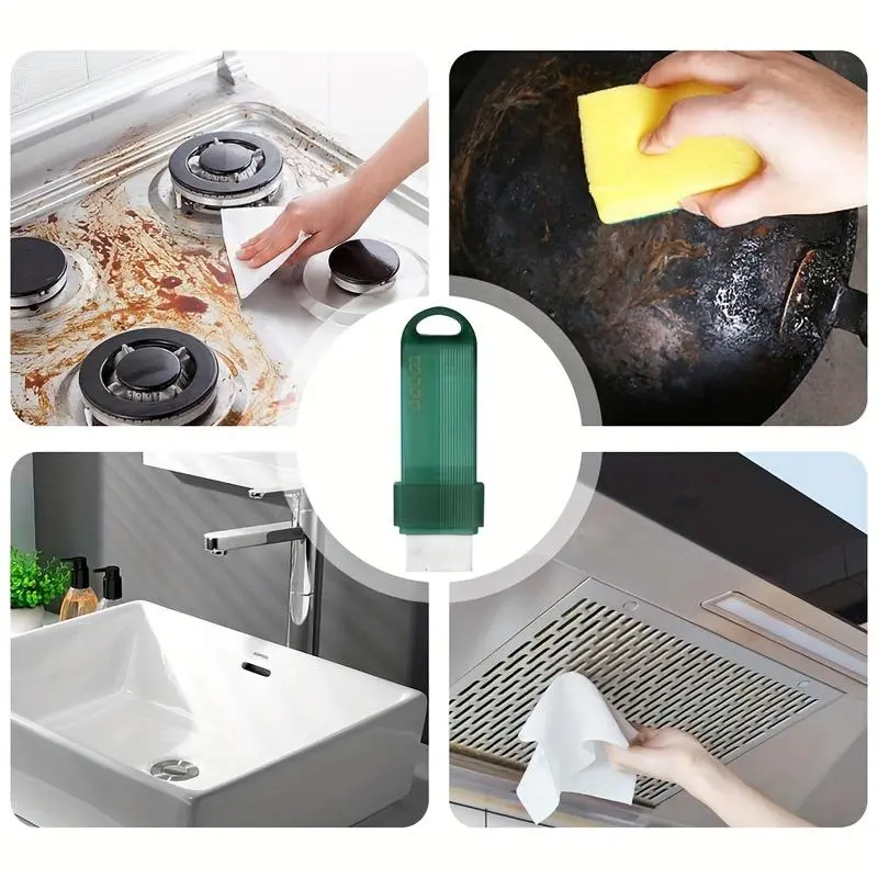 Multi-Surface Stain Eraser - Reusable, No Batteries Required for Kitchen & Bathroom Cleaning - Limescale, & Glass Stains 1
