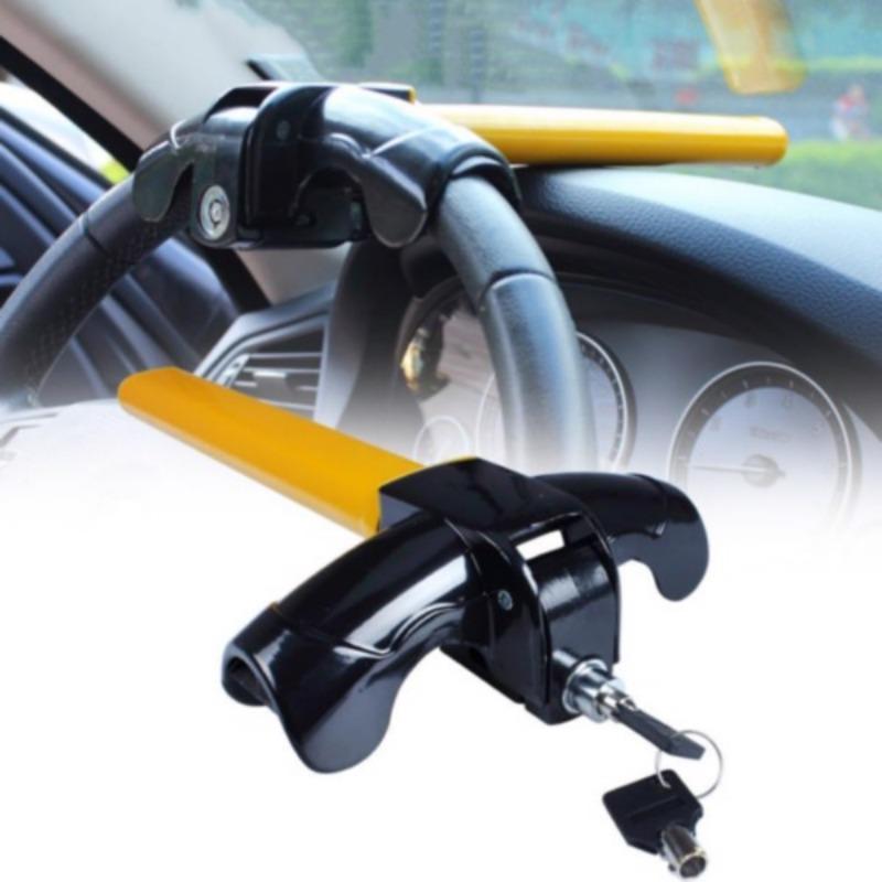 Heavy Duty Steering Wheel Lock Anti Theft Rotary Security Safe Van Car Universal 6