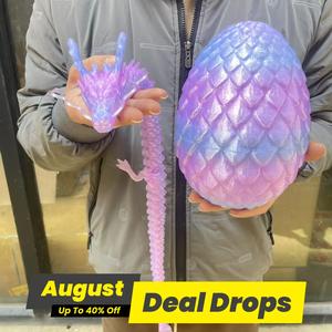 Dragon & Egg Set, 1 Set Creative Dragon & Egg Ornament, Home Decor for Living Room, Office Cabinet, Desktop Decoration, Holiday Gift, Articulating Figurines