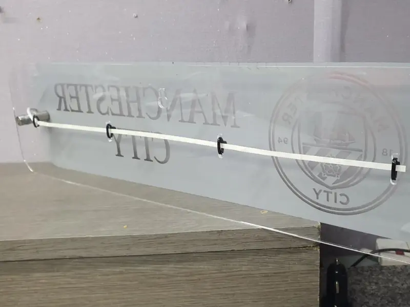 Any Badge Any Text L.E.D Mirror with 366 Light Modes and 12 Static Light Colours and remote 5