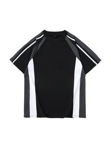 Men's Colorblock Short Sleeve Tee, Loose Casual Breathable Round Neck T-shirt for Summer, Fashion Men's Top for Daily Wear, Tropical