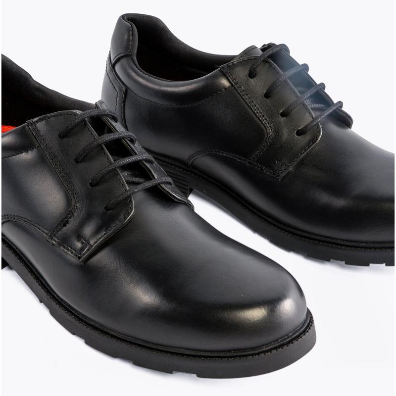 Hush Puppies OLIVER SNR Boys Shoes Black School 5