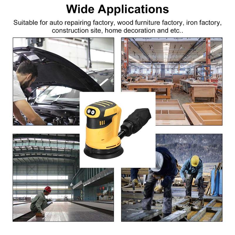 Product Introduction of For DeWalt 18V Battery 3-Speed Adjustable Electric Polisher Brushed Sander B 11