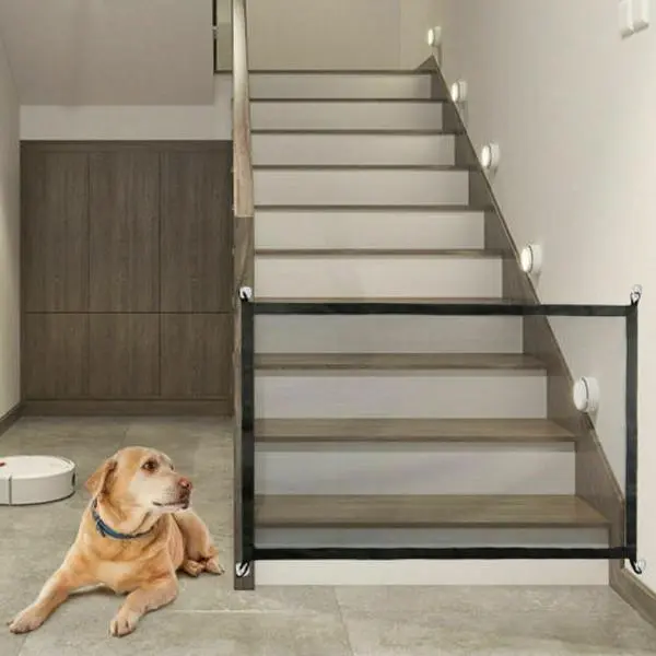 UK Stock Home Pets Dog Isolation Fence,Baby Safety Gate, Safe Tear Proof Stairs Guard Net