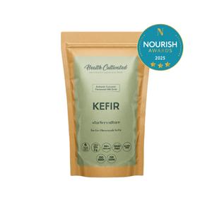 Kefir Starter Culture | Pack of 4 sachet = 12 Liters of Live & Natural Homemade Kefir ( 1 month supply ) | Dry, Live Authentic Kefir Bacteria