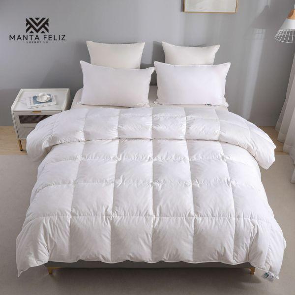 Manta Feliz Luxury Microfibre Filled Duvet Quilt |  Hypoallergenic & Skin-Friendly | All Seasons (4.5 , 7.5 , 10.5, 13.5, 15, 16.5 Tog) | All UK Bed Sizes (Single, Double, King, Super King) | Same-Day Dispatch! ️ 2