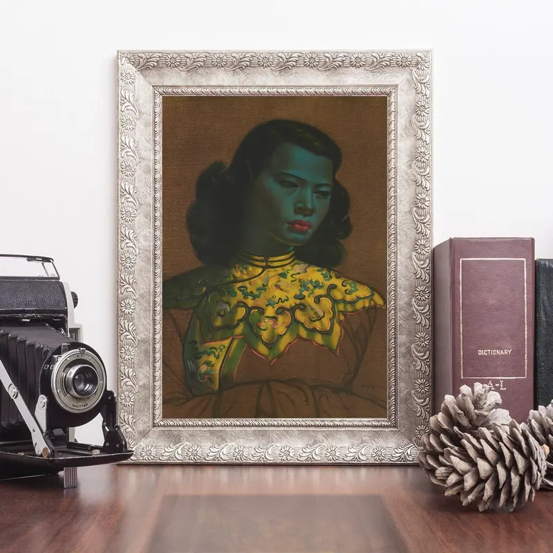 Chinese Girl. The Green Lady Print, Vladimir Grigoryevich Tretchikoff art print 2
