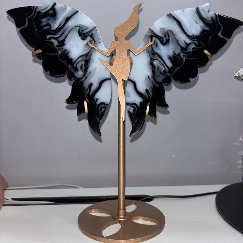 Prettiest crystal chips butterfly ornament 7cm 1pc 1