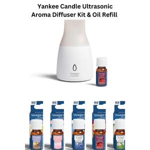 Yankee Candle Ultrasonic Aroma Diffuser Oil | Pink Sands Diffuser Refill | 10ml 8.3 x 5.2 x 3.2 cm 50 g Fragrance Scented Perfume Freshener candle  diffuser  set