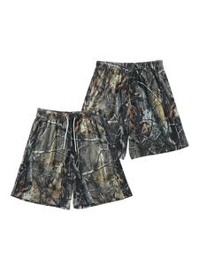 Men's All Over Print Loose Fit Shorts, 1 Count Casual Comfy Breathable Shorts for Summer, Fashion Men's Bottoms for Daily Wear