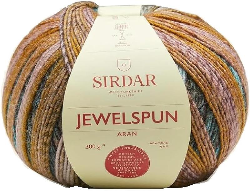 Sirdar Jewelspun Aran, Nordic Noir (842), 200g 6