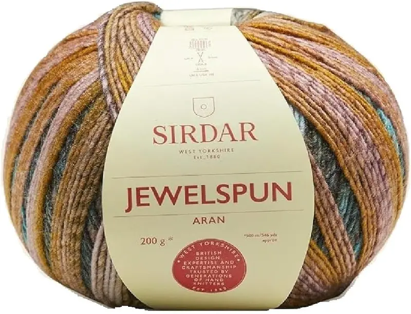 Sirdar Jewelspun Aran, Nordic Noir (842), 200g 6