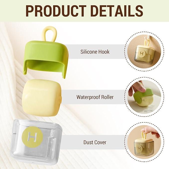 Buy 1 Get 1 free,Mini Lint Roller,Reusable Lint Remover,Washable Lint Roller,Portable Pet Hair Remover for Clothes,Travel Home 6
