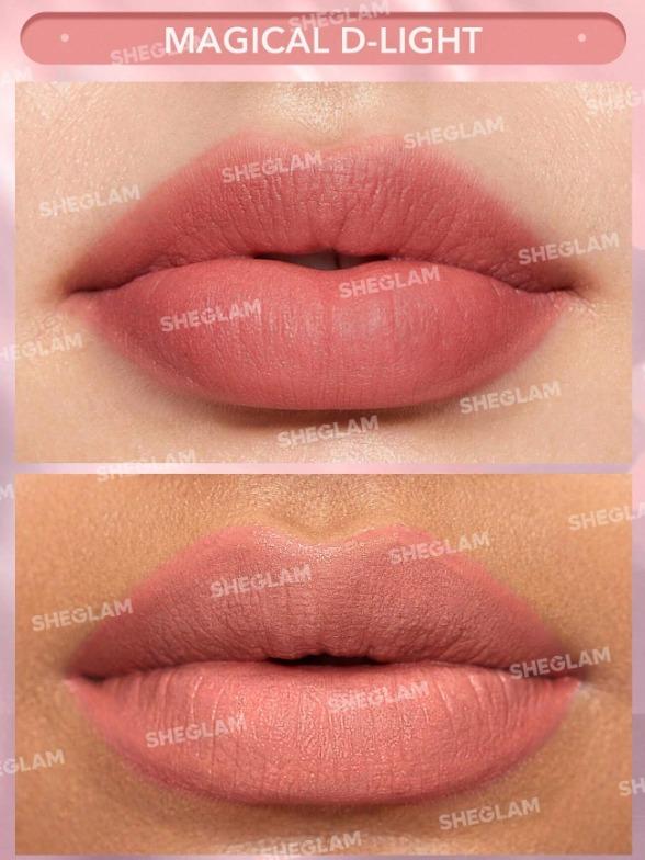 SHEGLAM Starlight Velvet Lipstick-Flame 10 Colors Shimmer Matte Long Lasting Lipstick Nourishing Silky Smooth Lipstick Christmas Party Lipstick Easter Mother's Day Father's Day Graduation Birthday Holiday Winter Y2K 5