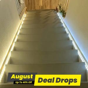 Motion-Sensor LED Strip Light, Under Cabinet Light Strip for Bedroom Kitchen Indoor, Battery Required Basement Trunk Counter Light (Battery Not Included)